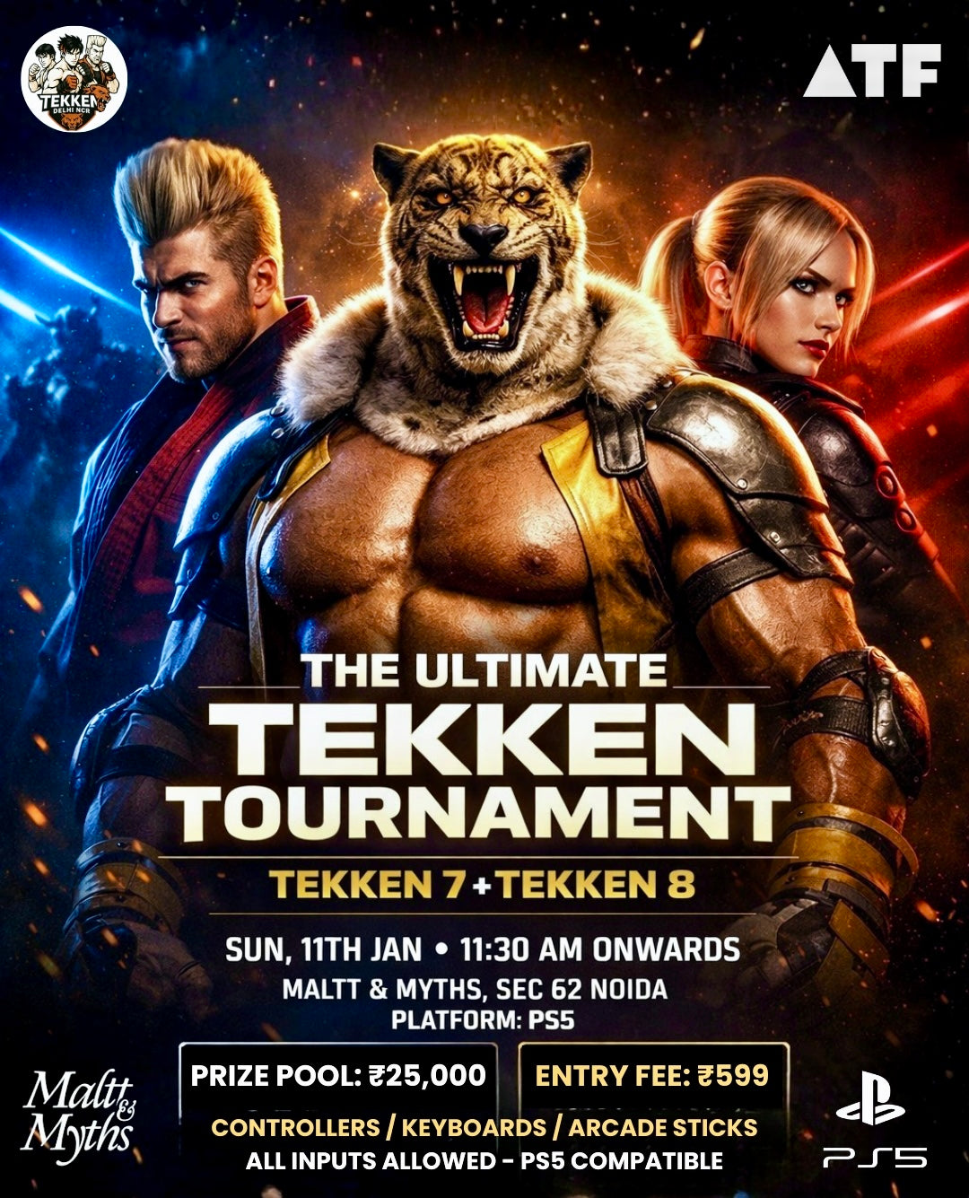 Tekken 7 + Tekken 8 Tournament PS5, Noida