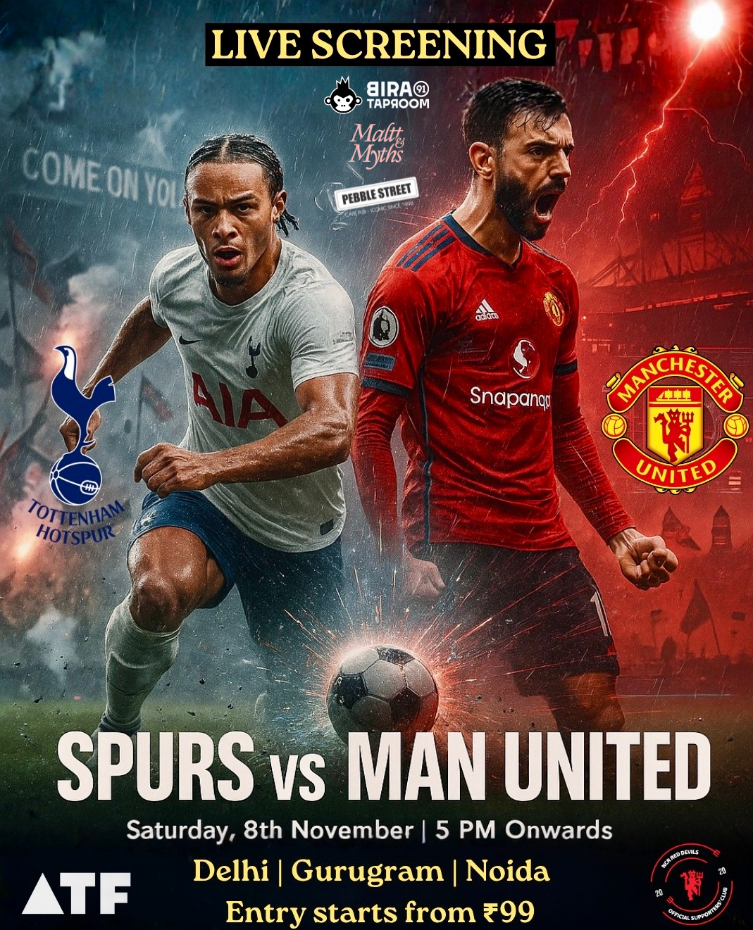 Spurs vs Man United - Premier League LIVE Screening