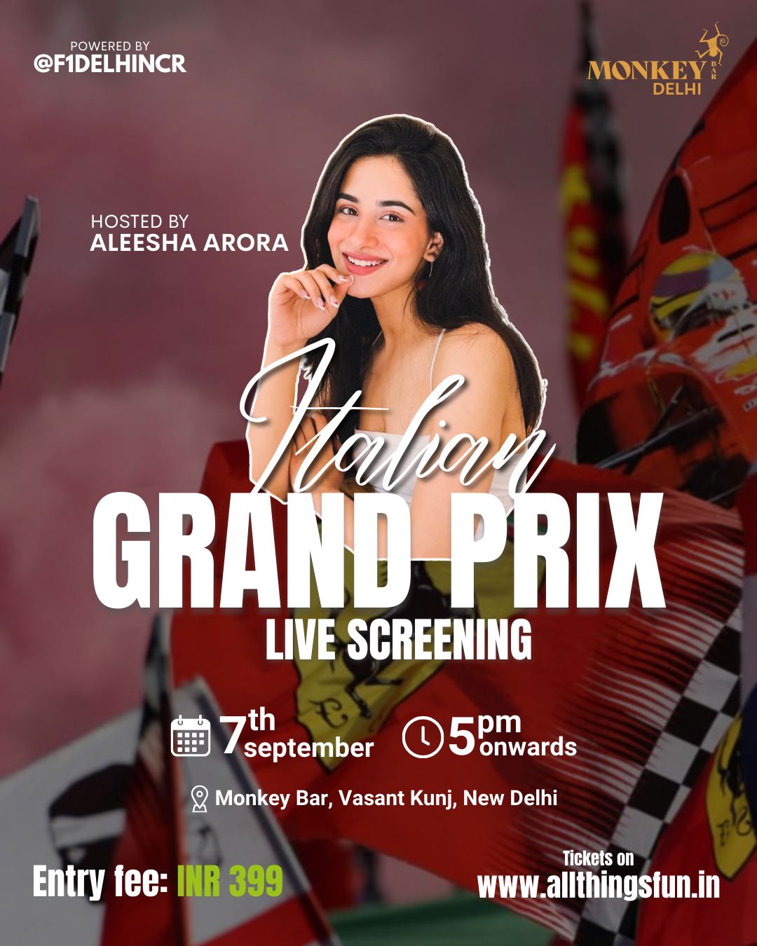 Italian GP with Aleesha, Vasant Kunj