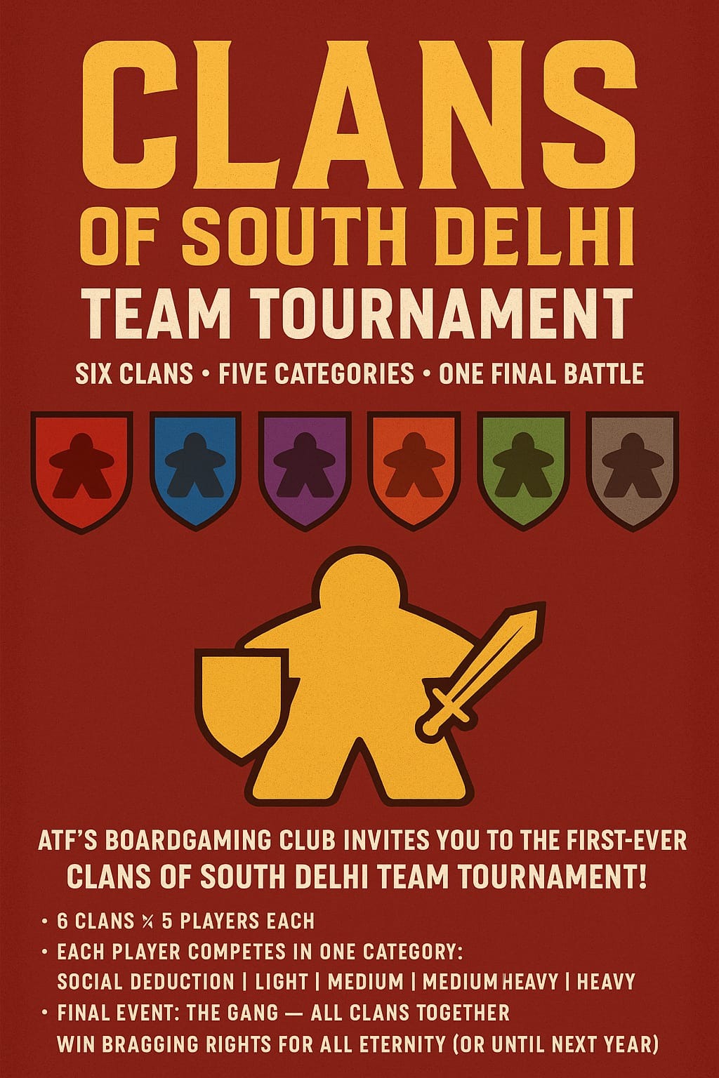 Clans of South Delhi Team Tournament - South Delhi Board Gaming Community