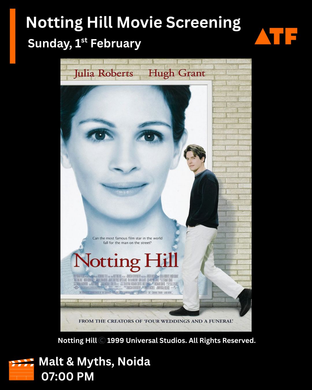 Notting Hill Movie Screening, Noida