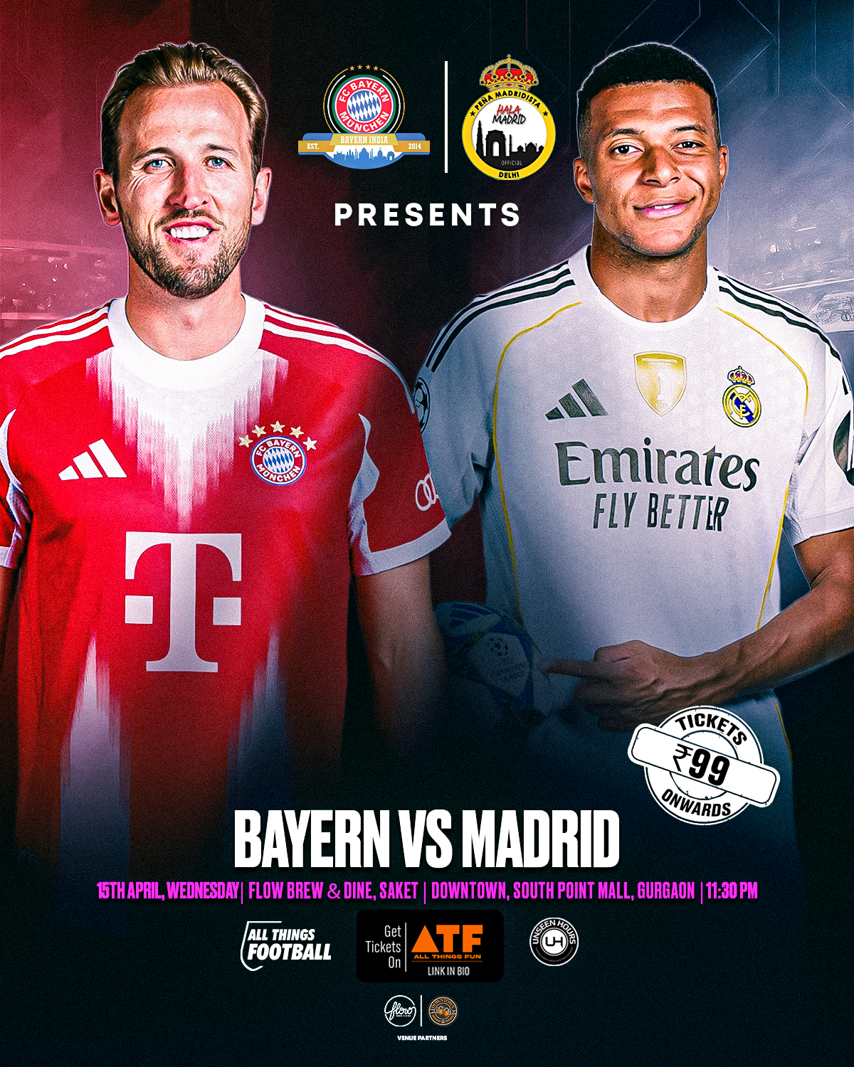 Bayern Munich vs Real Madrid Live Screening l Delhi & Gurugram by Peña Madridista Delhi