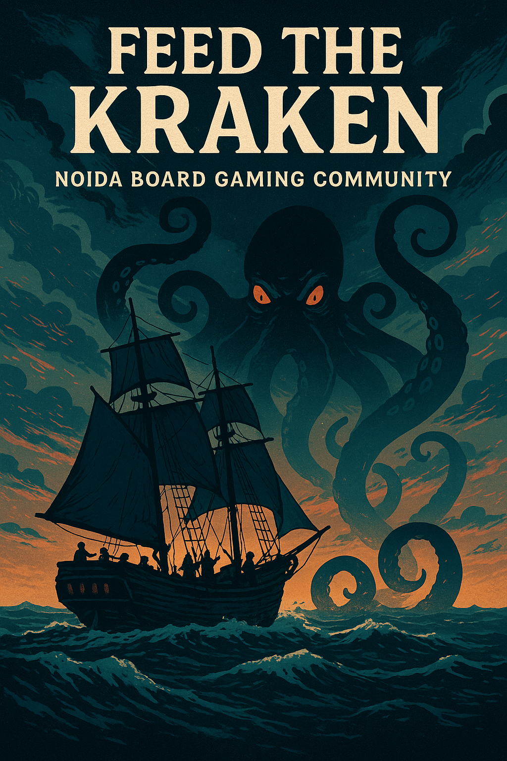 🦑 Feed The Kraken - Special Board Game Meetup (Noida Board Gaming Community)