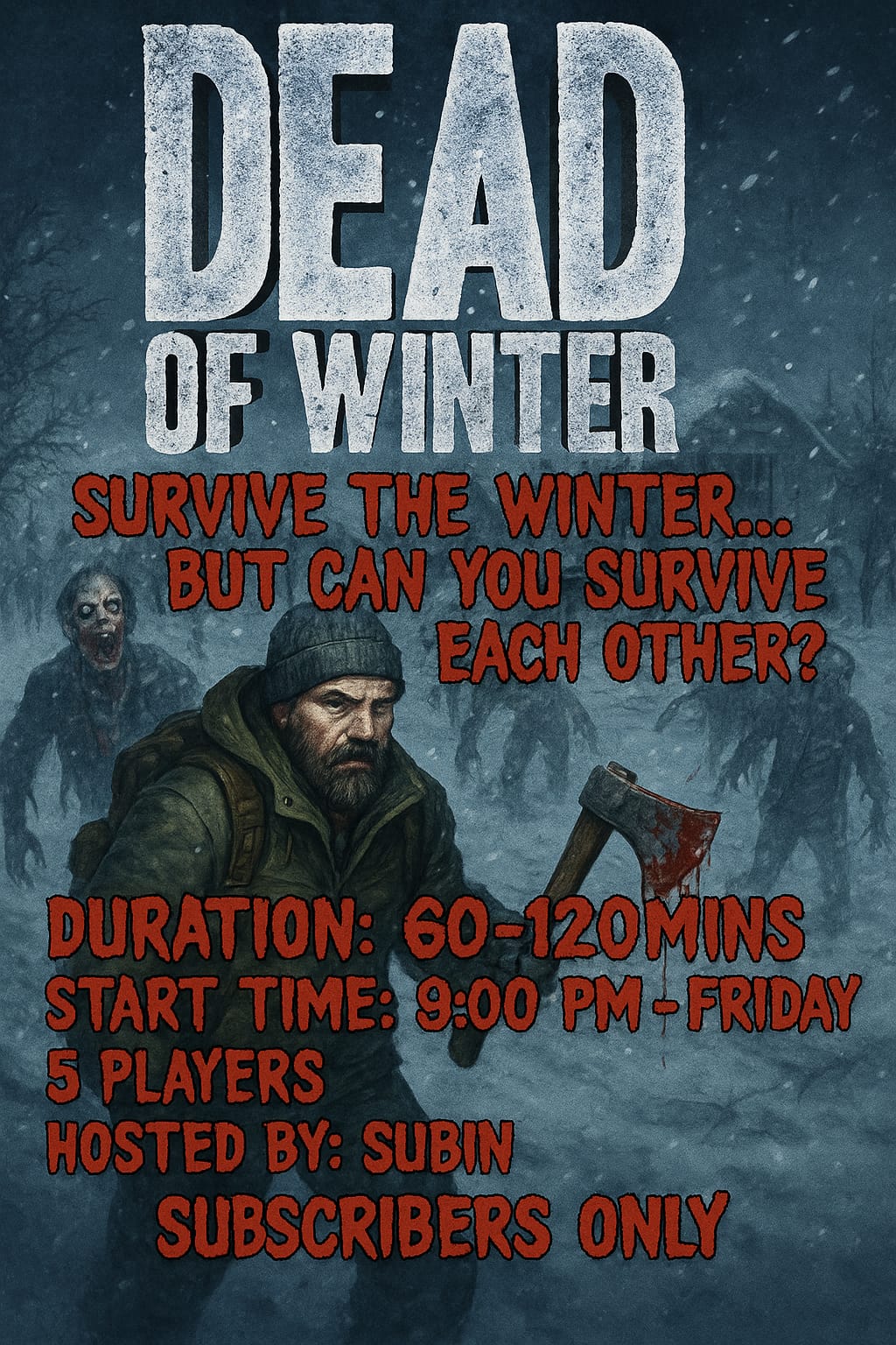 🎲 Dead of Winter ❄️ Survive the winter… but can you survive each other? 🧟‍♂️