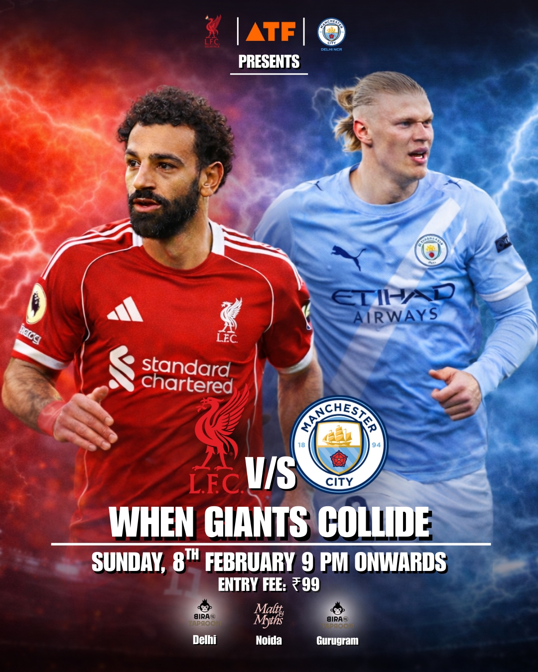 Liverpool vs Man City Premier League LIVE Screening!
