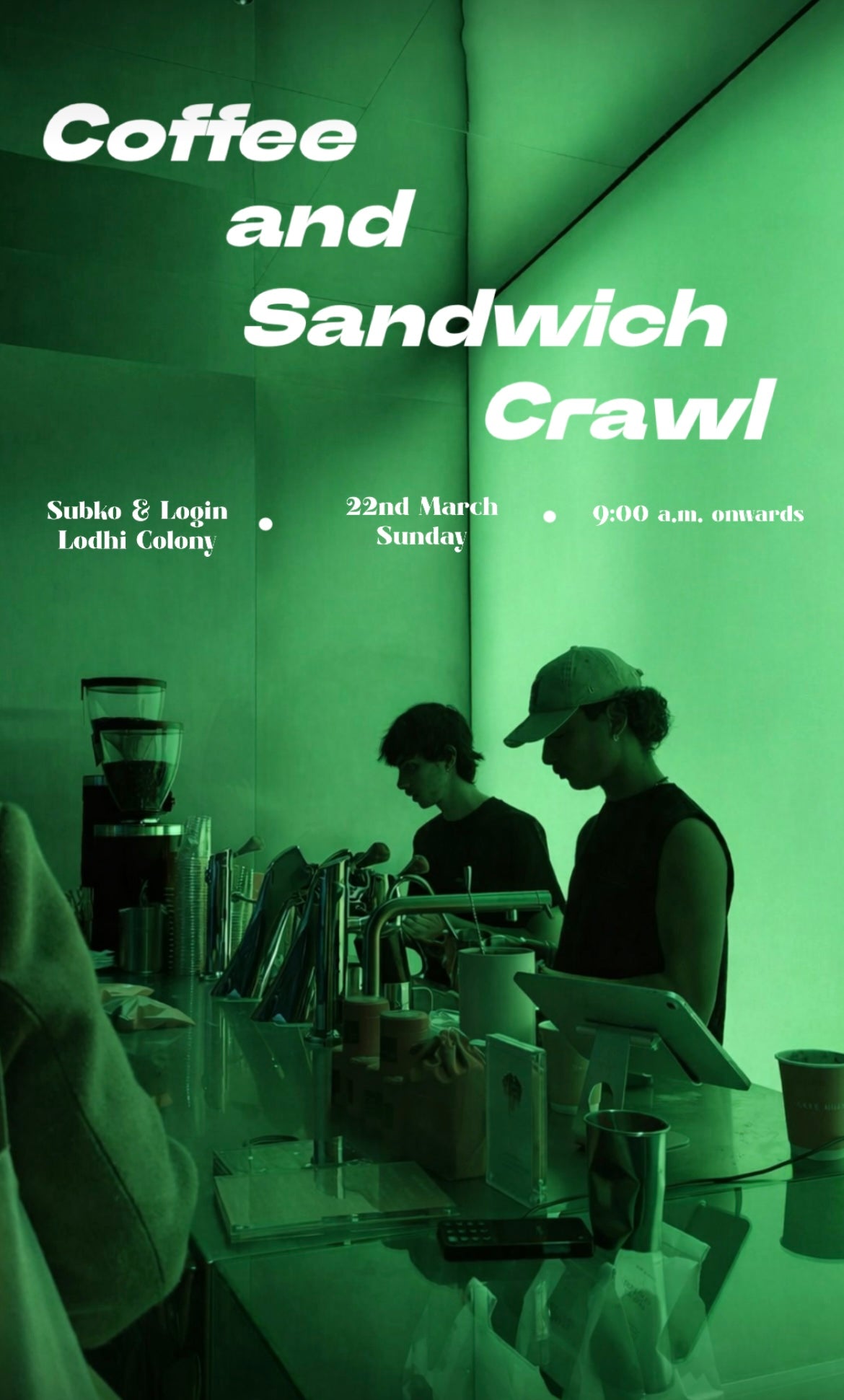 Coffee & Sandwich Crawl at Lodhi Art District.