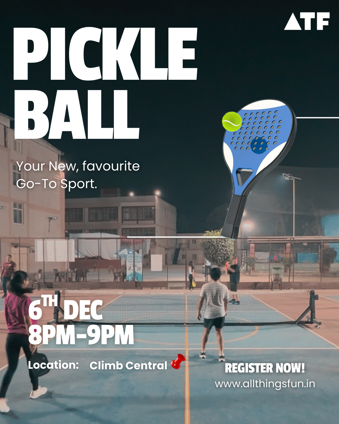 Pickle Ball Meet-up, MG Road - Climb Central
