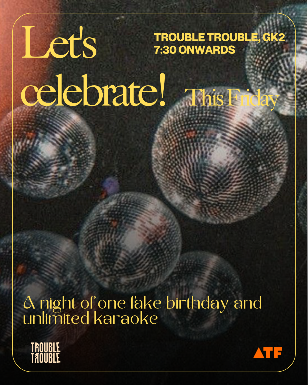 A night of One Fake Birthday and Unlimited Karaoke