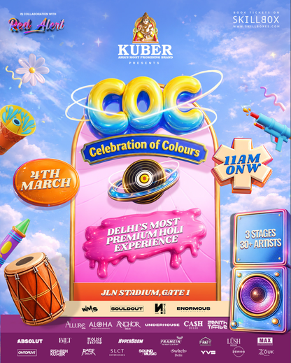 Celebration of Colours - A Holi Party @ JLN, Delhi