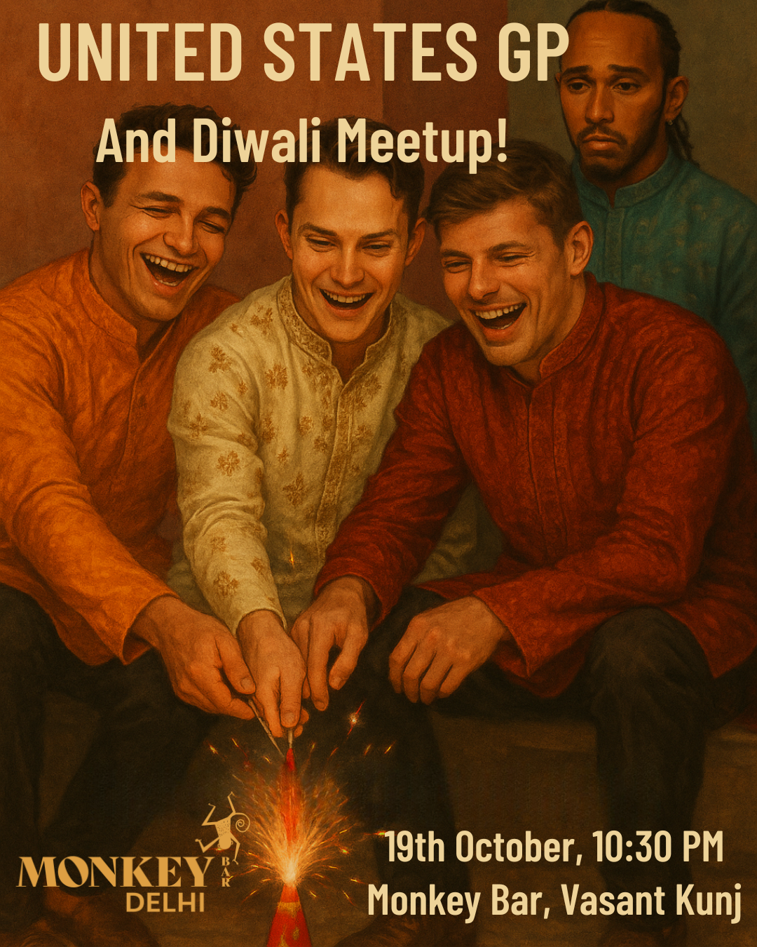 US GP 2025 Live Screening Delhi