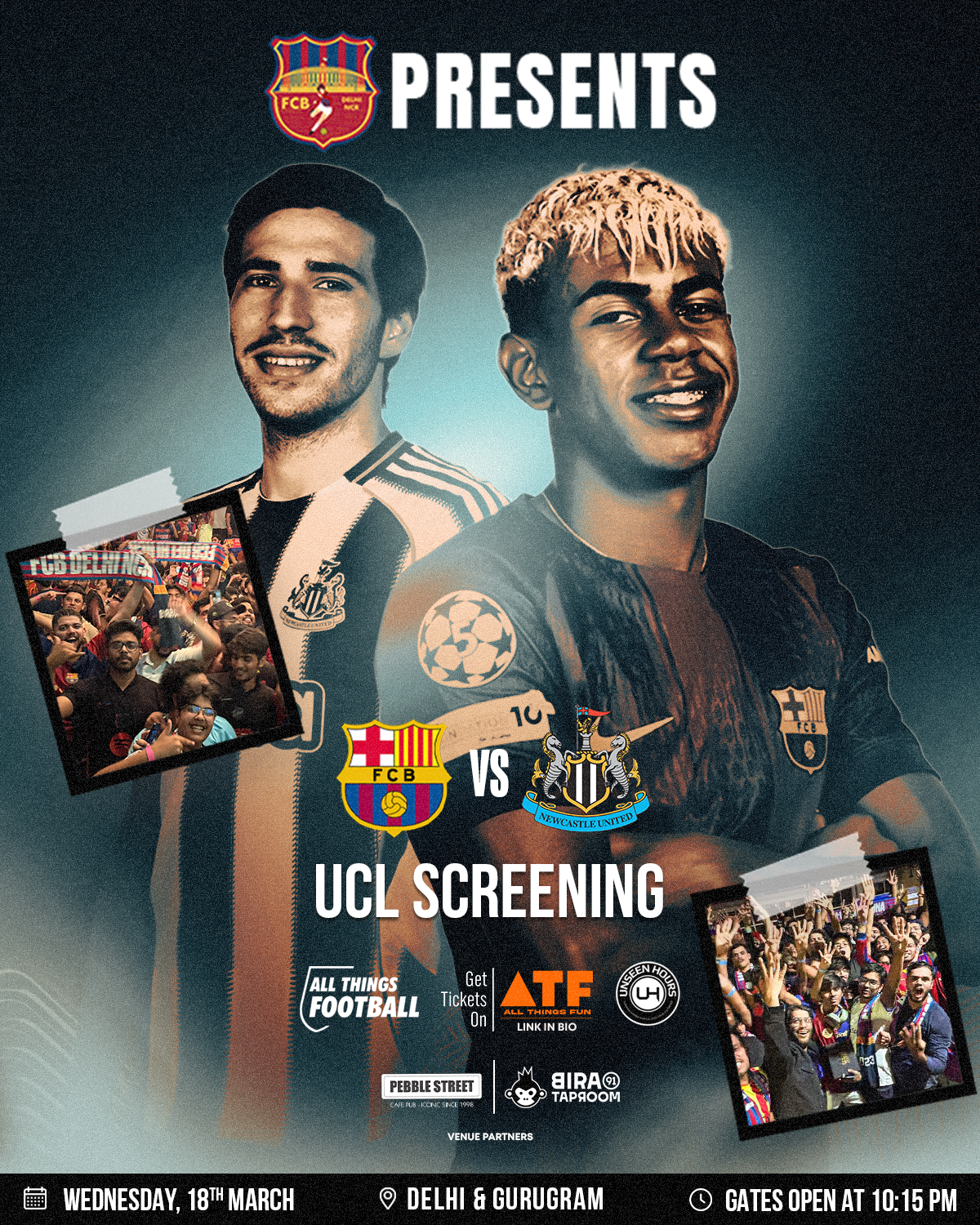 Barcelona vs Newcastle Live Screening l Delhi & Gurugram by FCB Delhi NCR